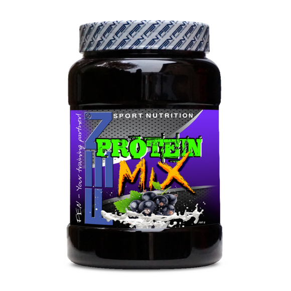 FEN Protein Mix - proteinový koktejl (černý rybíz)